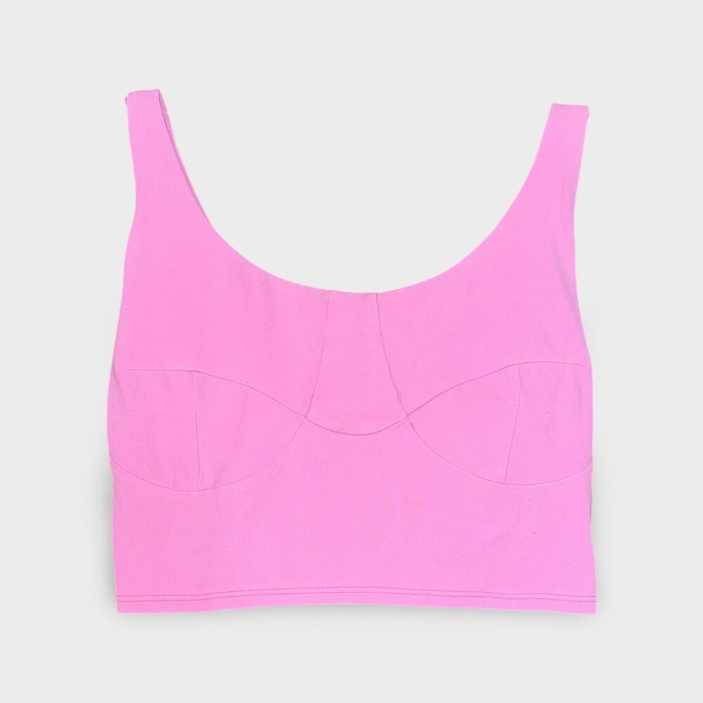 Lululemon Pink Scoop-Neck Sports Bra – Size 4